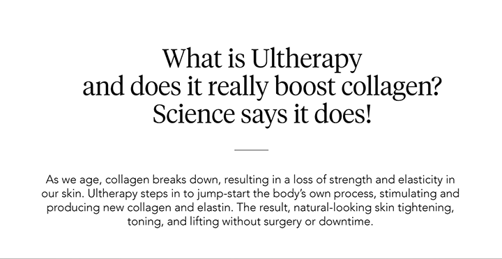 What is Ultherapy and does it really boost collagen? Science says it does!